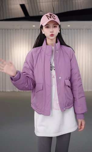 阿玛施专柜同款秋冬新款时尚休闲百搭慵懒风新雪丽棉服女540051