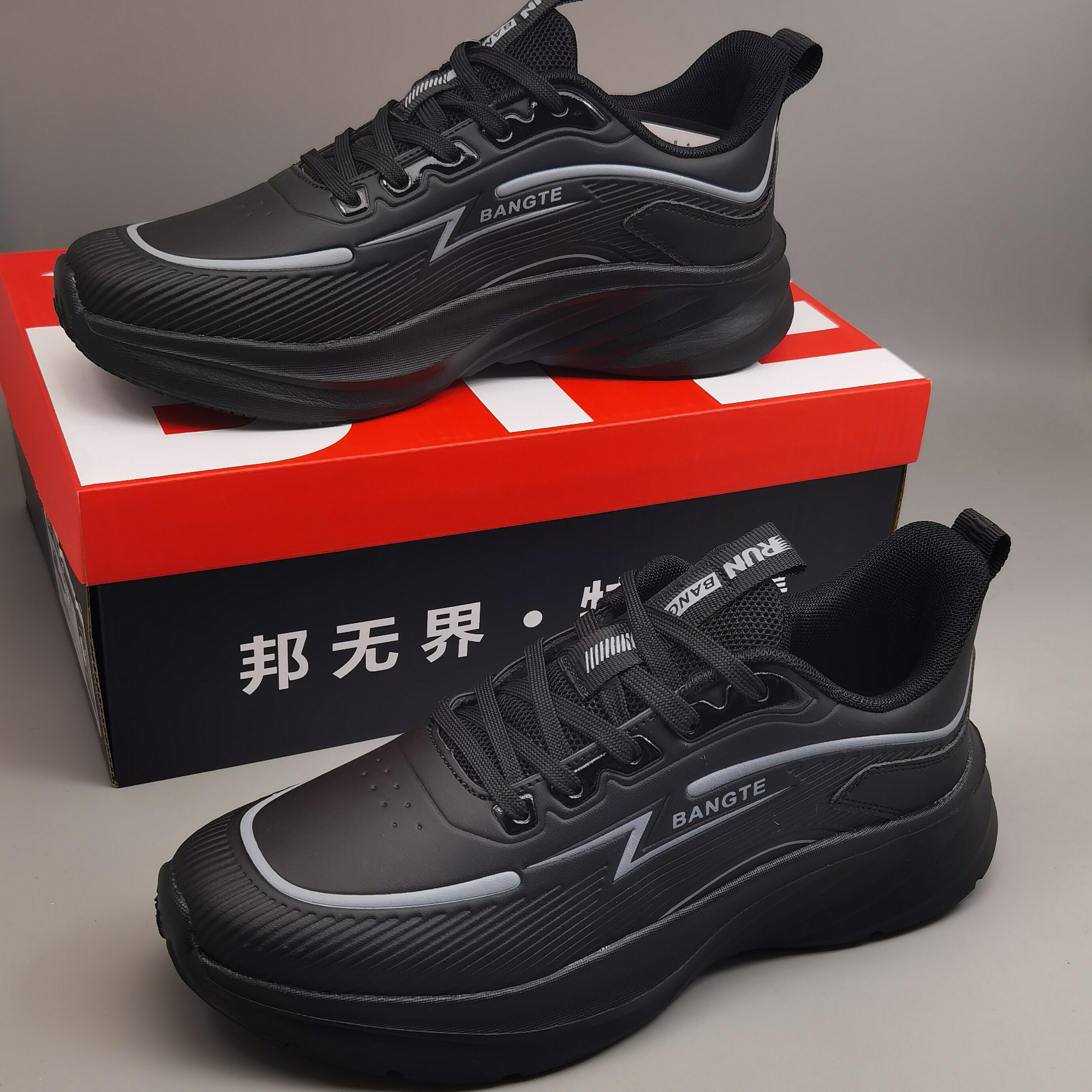 国产品牌邦特2025秋季男鞋皮面鞋图片