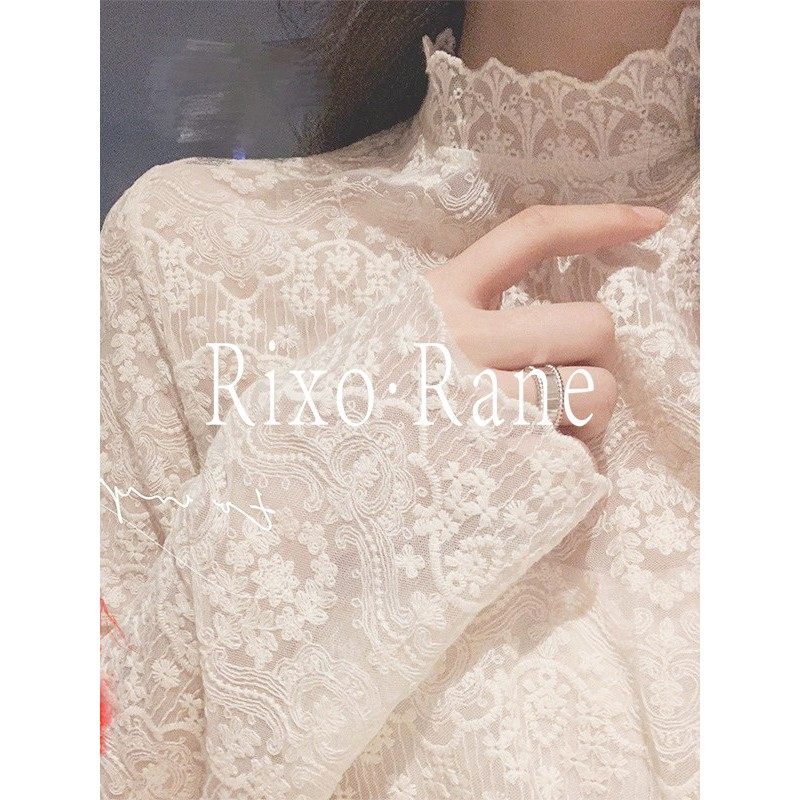 法国Rixo Rane 内搭网纱保暖小衫毛衣女冬加绒加厚蕾丝打底衫短款,女装/女士精品,大码内搭,淘宝优惠券,粉丝福利购,淘宝优惠卷