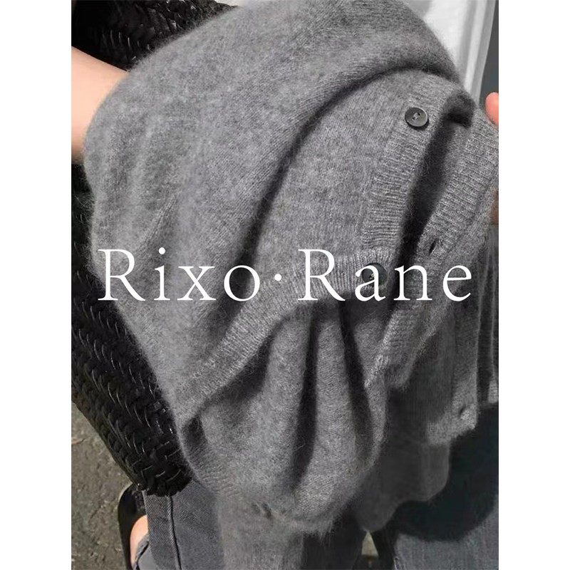 法国Rixo Rane 私藏挚爱?灰色开衫外套女针织衫羊绒上衣秋冬毛衣,女装/女士精品,大码内搭,淘宝优惠券,粉丝福利购,淘宝优惠卷