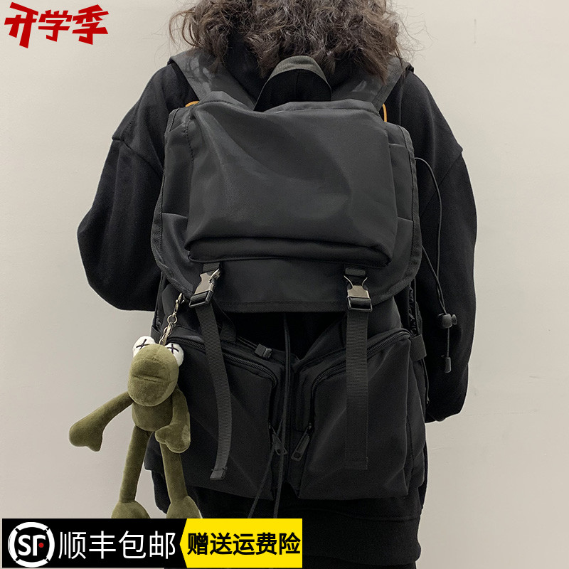 香港2023新款女书包韩版高中大学生ins超火双肩包大容量旅行背包 箱包皮具/热销女包/男包 双肩背包 原图主图