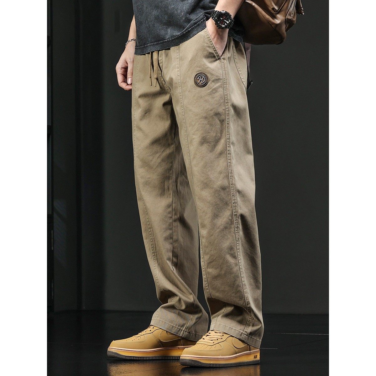 潮牌it neith BIAS美式复古直筒工装裤男秋冬加绒宽松大码长裤子,男装,秀禾服,淘宝优惠券,粉丝福利购,淘宝优惠卷