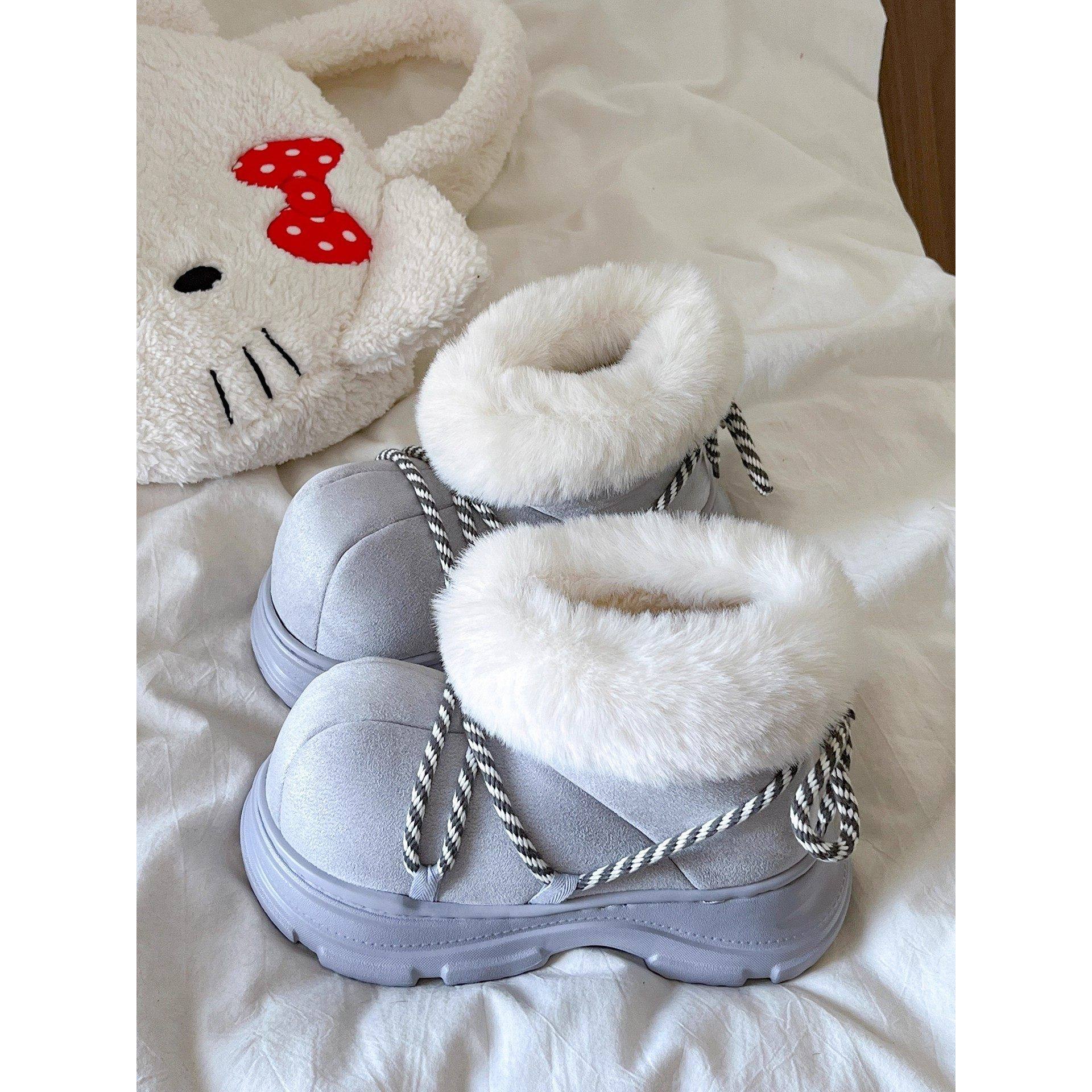 法国Uamtor厚底雪地靴女2025新款秋冬加绒加厚棉鞋防滑东北大棉靴,女鞋,时尚雪地靴,淘宝优惠券,粉丝福利购,淘宝优惠卷