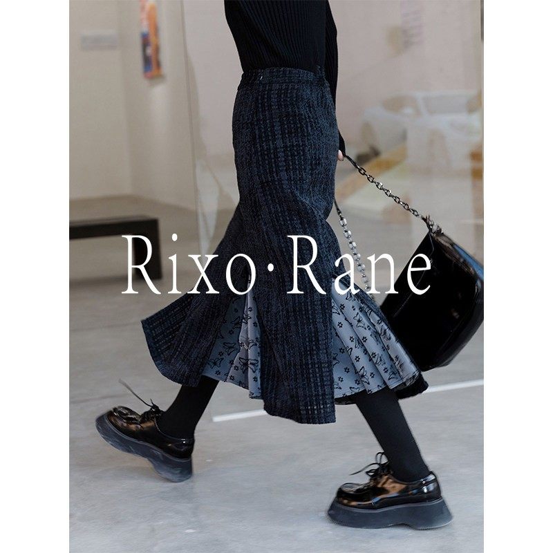 法国Rixo Rane高颜出行?复古格纹半身裙女秋气质高腰鱼尾A字长裙,女装/女士精品,大码半身裙,淘宝优惠券,粉丝福利购,淘宝优惠卷