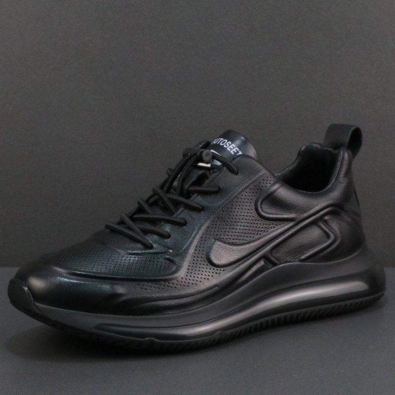 头层牛皮男鞋夏季真皮气垫减震运动鞋男士一脚蹬软底透气休闲皮鞋,流行男鞋,时尚休闲鞋,淘宝优惠券,粉丝福利购,淘宝优惠卷