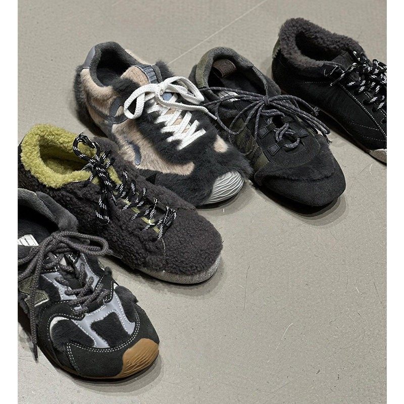 羊皮！德训鞋女2025新款复古拼色百搭平底舒适户外休闲系带运动鞋,女鞋,德训鞋,淘宝优惠券,粉丝福利购,淘宝优惠卷