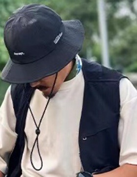 防水露营男女遮阳防晒大头机能钓鱼户外山系夏日渔夫帽时尚登山帽