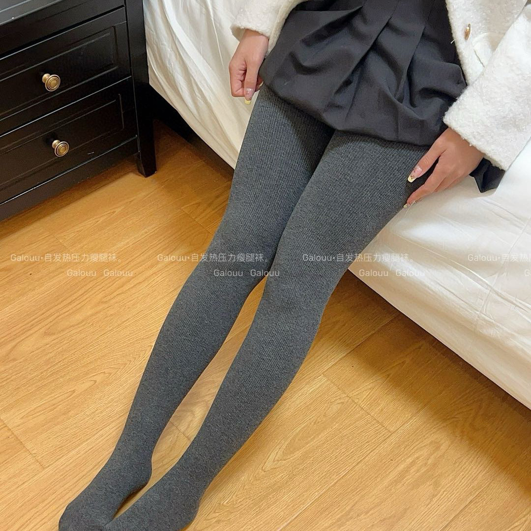 小猩猩-Galouu•1600D自发热压力瘦腿袜袜子ZZX61100158