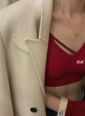 XIA夏夏-好运红色本命年内衣防下垂结婚喜庆美背内衣文胸WGS42397