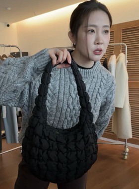 维多利亚老板娘同款云朵包包女包2025新款韩版泡泡包单肩斜挎包