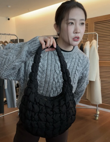 维多利亚老板娘同款云朵包包女包2025新款韩版泡泡包单肩斜挎包