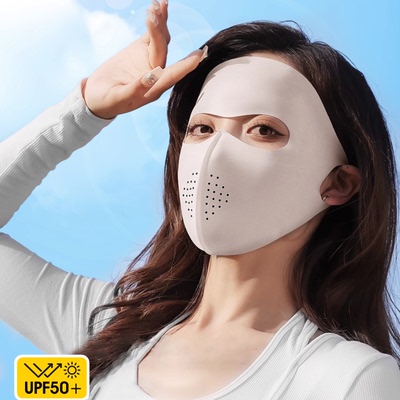 比基尼小脸防晒口罩UPF50+带气孔