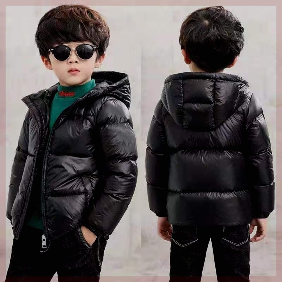 清仓短款儿童棉服亮面免洗男童女童加厚棉袄小中大童宝宝棉衣外套