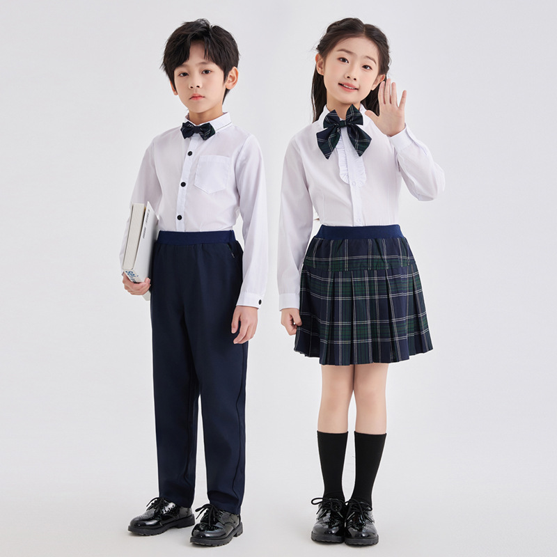 春夏季中小学生校服套装儿童英伦风合唱表演演出服礼服毕业