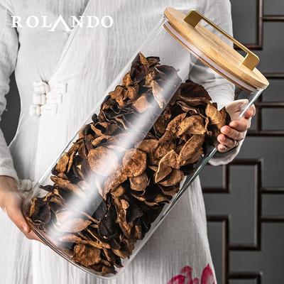 装陈皮储存罐专用玻璃大容量密封罐小青柑普洱茶叶收纳罐瓶子商用