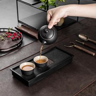 一壶两杯一人独饮茶具陶瓷家用办公室功夫泡茶带茶盘 双人茶具套装