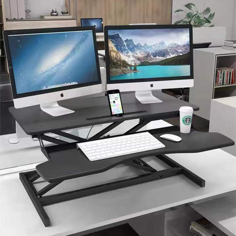 新款升降桌架站立式工作台笔记本电脑桌子折叠桌面支架站着办公升