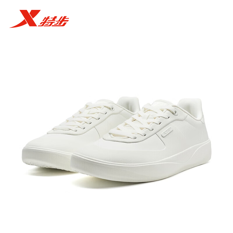 特步经典板鞋不塵男女2025秋新