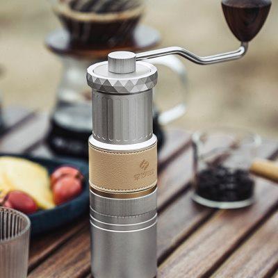 罕沙外调手摇磨豆机手磨咖啡机家用现冲小型咖啡豆磨研磨机手动器