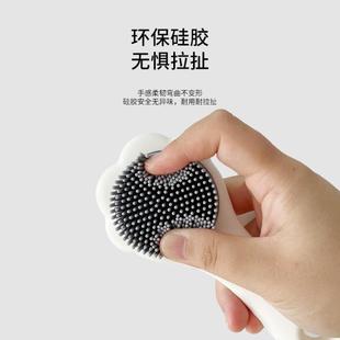 婴儿洗头刷宝宝洗澡海绵新生幼儿硅胶去头垢神器儿童搓澡棉洗发刷