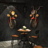 铁立体摩托车发灯墙面装 饰挂件客厅餐厅酒吧墙面立体墙面挂饰