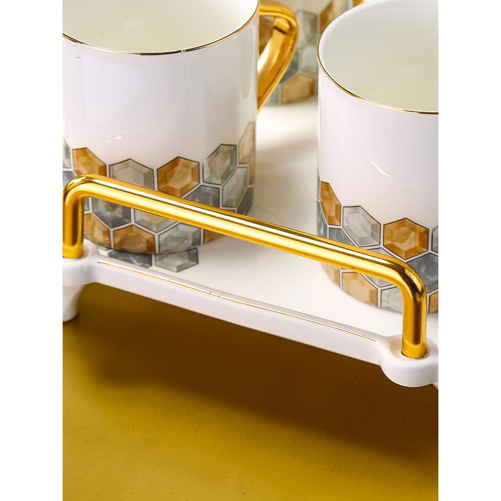 欧式茶具茶杯家用杯子套装陶瓷水杯套装高档客厅杯具家庭轻奢茶壶