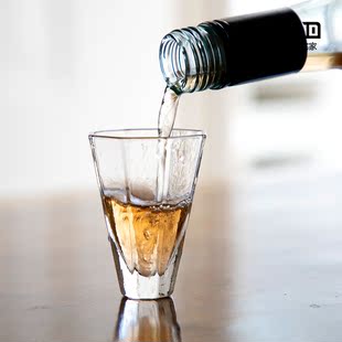 烈酒杯日式 耐热玻璃洋酒杯创意威士忌酒杯家用个性 白酒清酒杯子