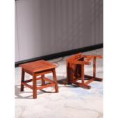 室内凳花梨木小凳子榫卯原木中式 矮凳家用换鞋 凳儿童方凳客厅板凳