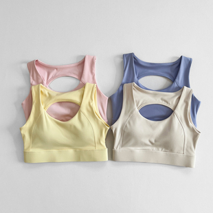 美背运动内衣防震跑步防下垂瑜伽文胸高强度训练上衣健身服背心