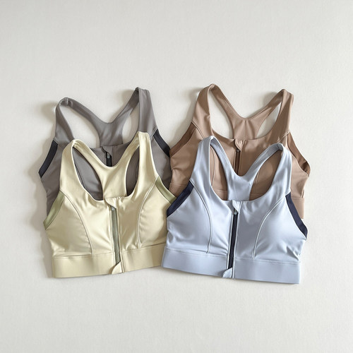 前拉链高强度运动内衣文胸bra