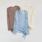 显瘦跑步训练上衣速干专业普拉提运动罩衫 健身女孩春季 瑜伽服长袖