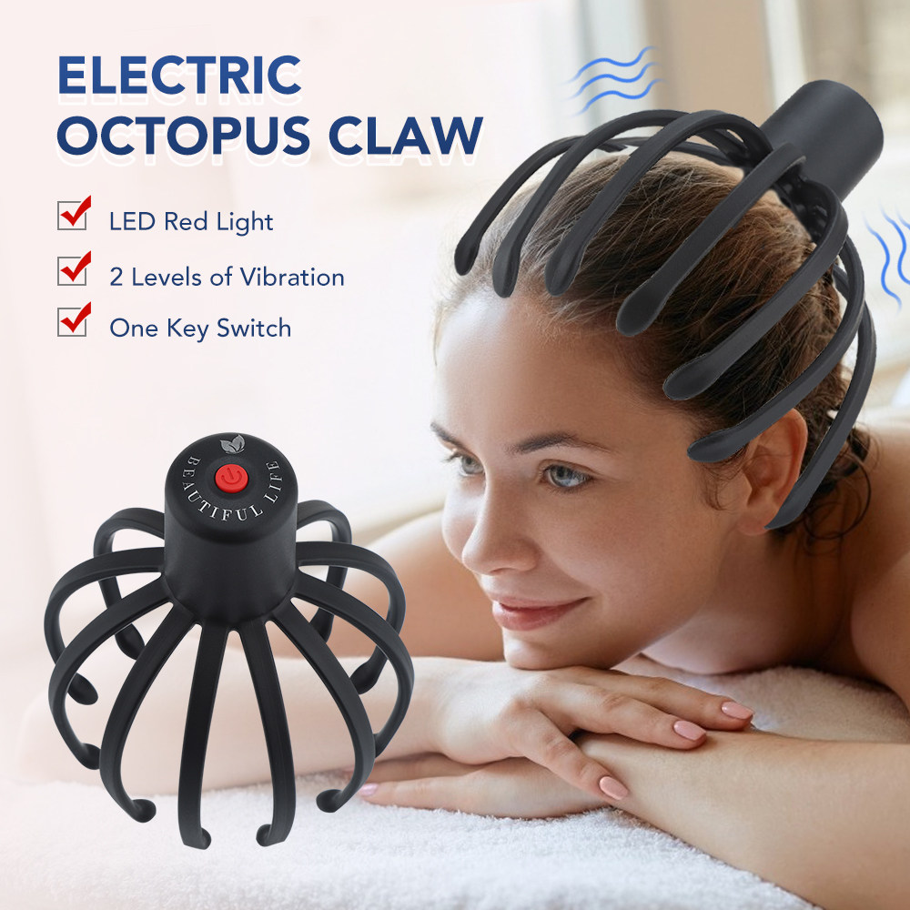 Electric Octopus Claw Scalp Massager Hands Free Therapeutic