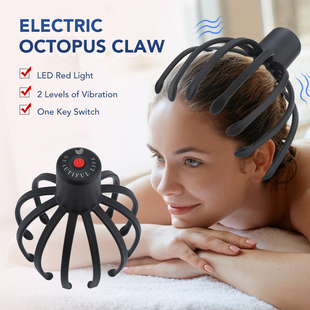 Scalp Claw Massager Hands Therapeutic Electric Free Octopus