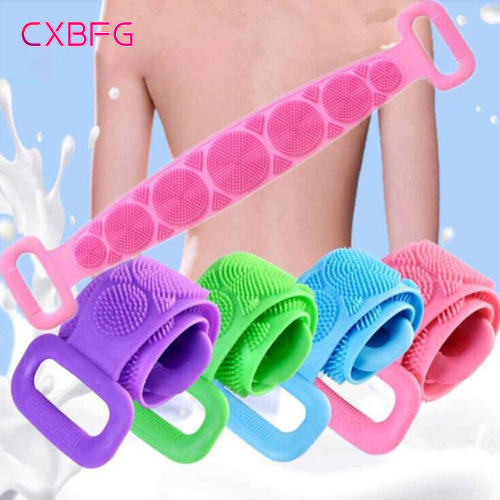 Silicone Body Scrubber Bath Brush Exfoliating Shower Brush B