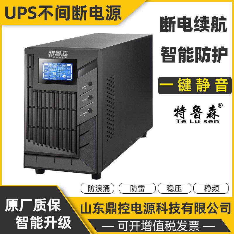 3KVA2400W批量定制频UPS不间断电源标机内置蓄电池可选配