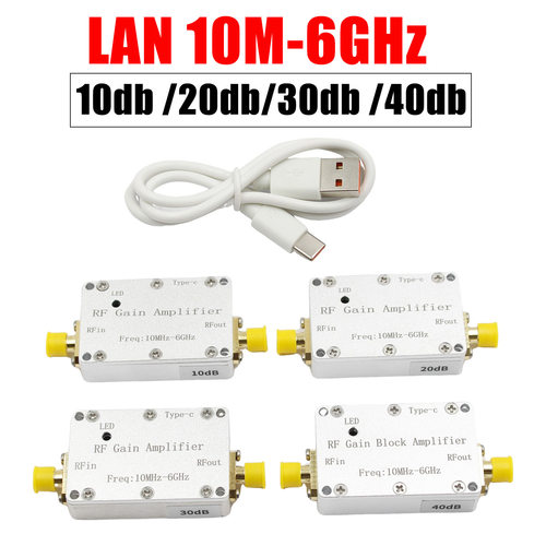10M-6GHz射频放大器10dB203040高