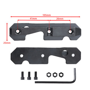 AK74 47侧导轨改装配件侧导轨金属底座全钢制AK Adapter Base
