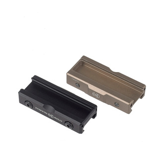 PEQ15/溪流之光手电筒鼠尾开关金属20mm卡槽固定底座双色可选