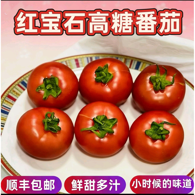 顺丰红宝石高糖水果番茄生吃现摘当季新鲜自然熟沙甜西红柿小番茄