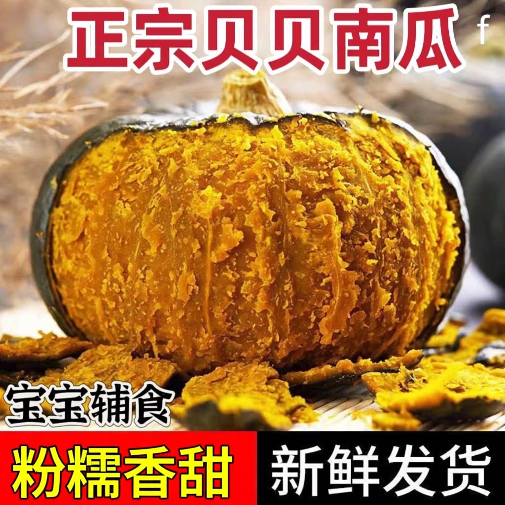 贝贝南瓜正宗惠和一号新鲜板栗味南瓜辅食蔬菜板栗粉糯香甜小南瓜
