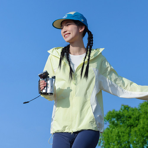 YG夏季防晒衣女防紫外线弹力透气冰感防晒外套户外运动连帽防晒服