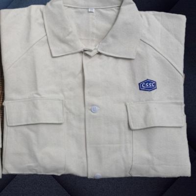 中船江南造船厂电焊服优质棉帆布加厚工作服套装耐磨耐烫CSSC工装