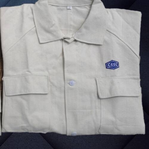 中船江南造船厂电焊服优质棉帆布加厚工作服套装耐磨耐烫CSSC工装