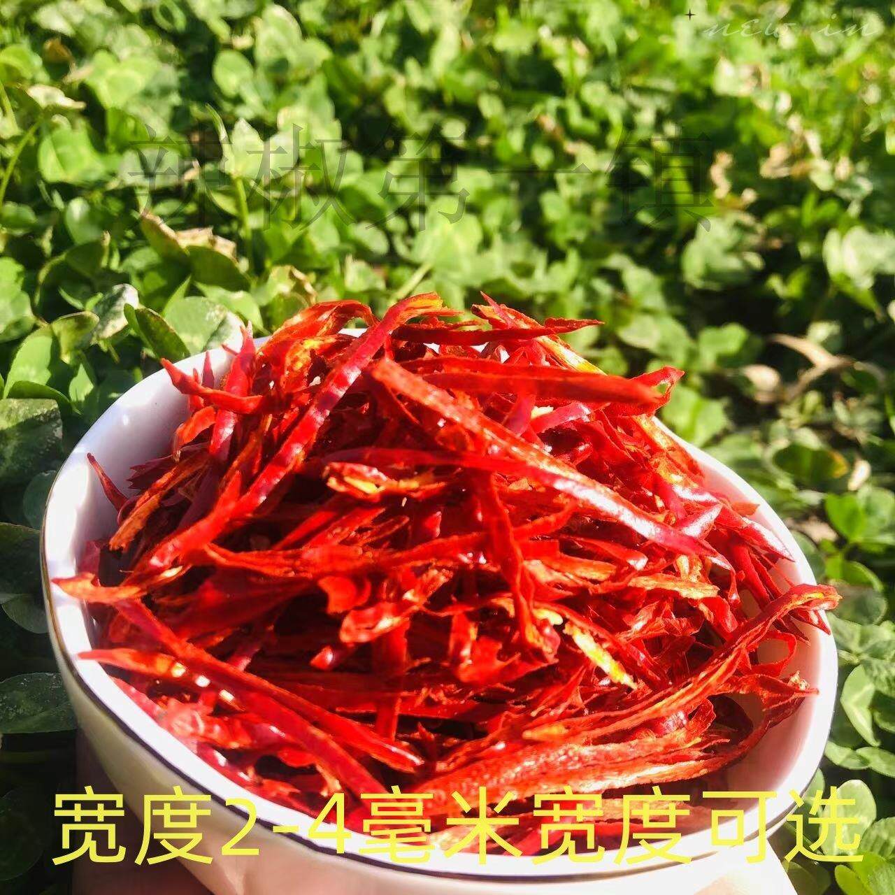 正宗四川干红辣椒丝500g摆盘冷吃牛肉河南新一代无籽干辣椒丝商用