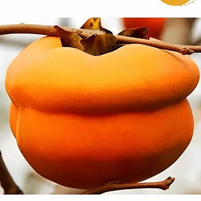 湖北宜都正宗新鲜现摘大磨盘柿子