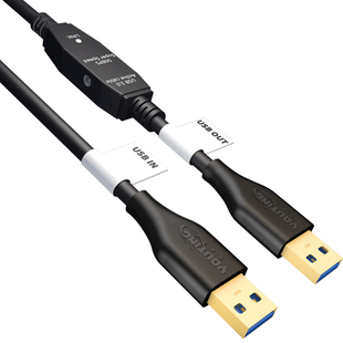 USB3.0数据传输线10米A公对A公镀金头5米到30m延长带放大器加长线