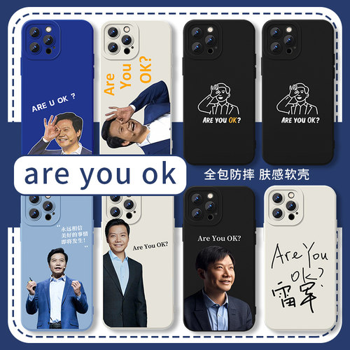 are you ok手机壳苹果15华为mate60雷军iPhone14promax雷神vivo13周边OPPO小米12x雷总11areyouo适用are u ok