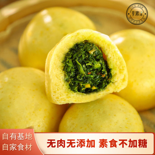 顺丰快递纯素黄金蒲公英什锦粗粮菜团子480g纯素菜团野菜团子健康