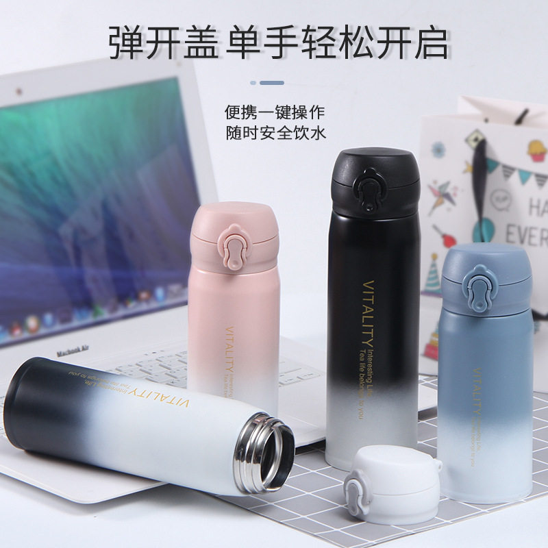 星空渐变保温杯ins男女便携小清新水杯创意学生个性情侣闺蜜杯子