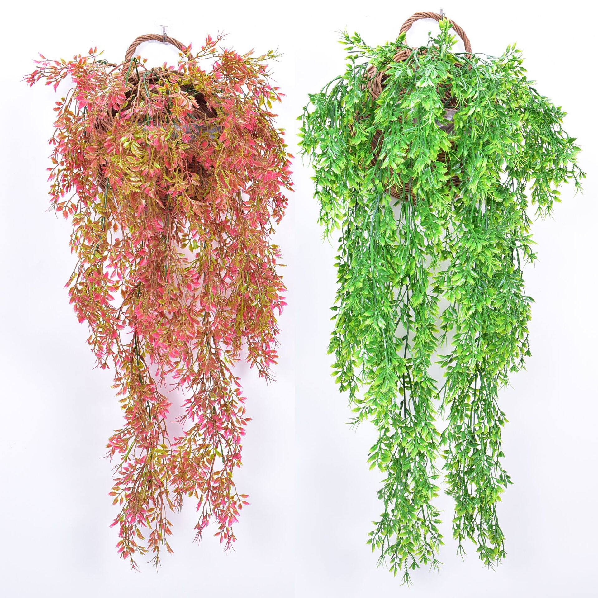 挂壁花篮仿真花套装挂饰壁挂墙塑料假花室内吊篮墙面节日装饰花卉